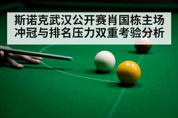 斯诺克武汉公开赛肖国栋主场冲冠与排名压力双重考验分析